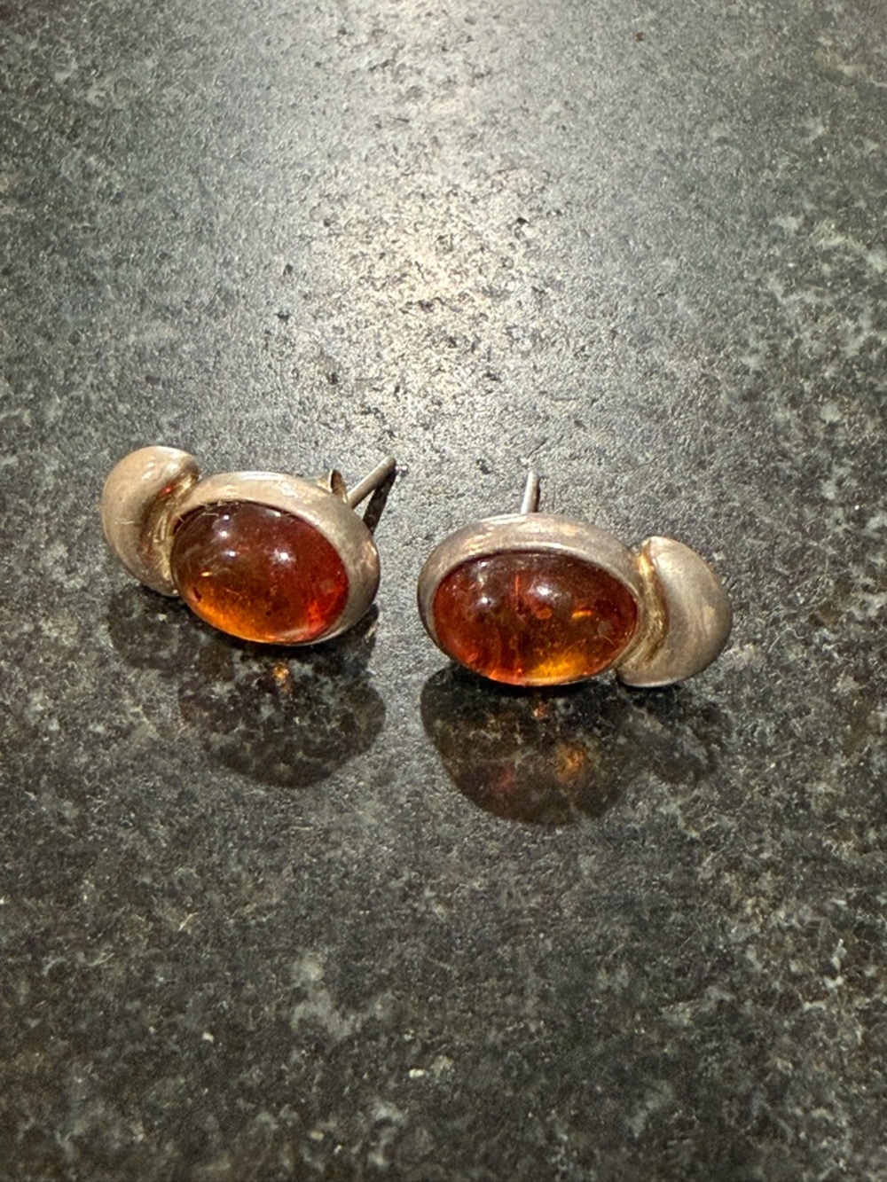 Amber earrings